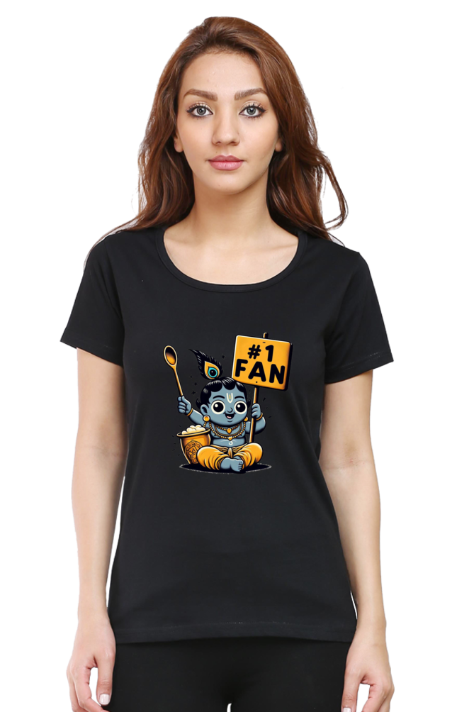 # 1 Fan Janmashtami Women T Shirts