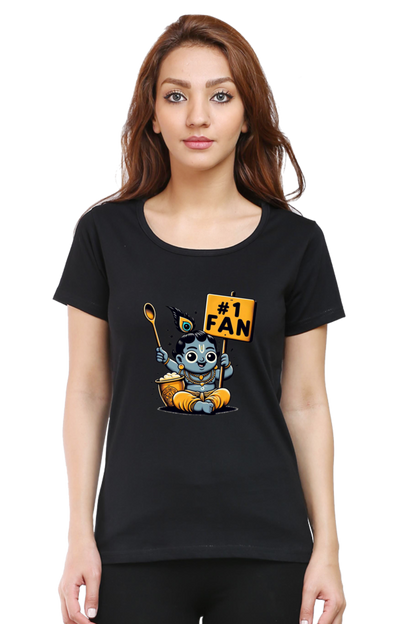 # 1 Fan Janmashtami Women T Shirts