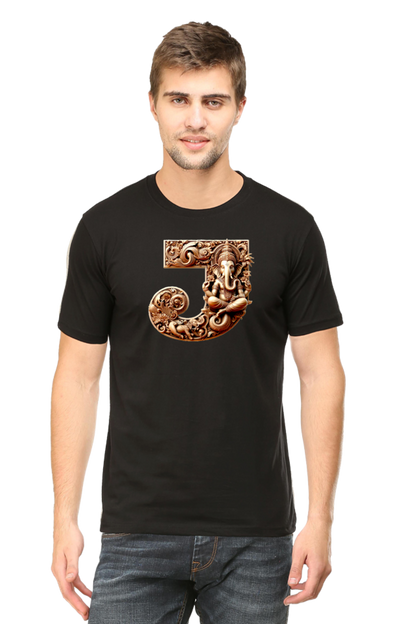 Stylish J Alphabet Ganesh Chaturthi Mens Tshirts