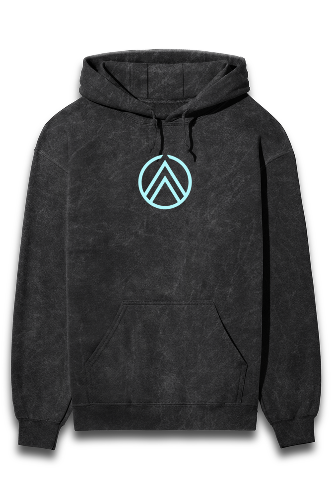 Acid Washed Unisex Hoodie 7 Black