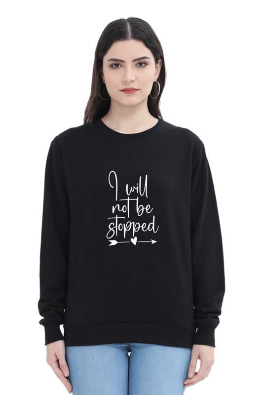 Women and Girl's Sweatshirt Black