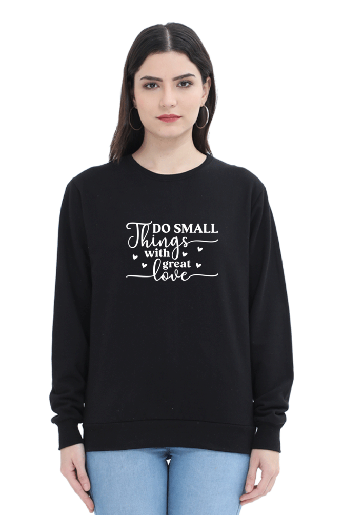 Women and Girl's Sweatshirt Black