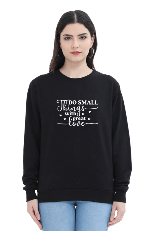 Women and Girl's Sweatshirt Black