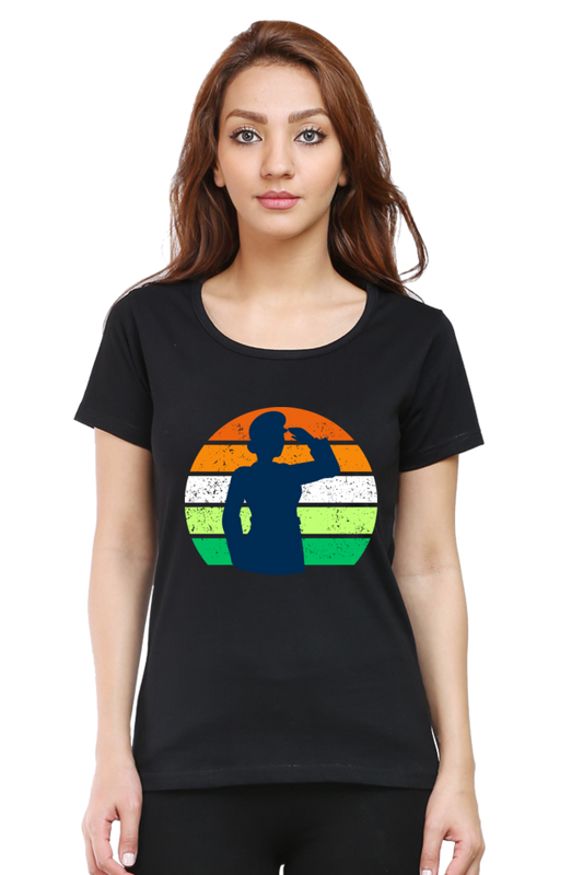 Patriotic Women T Shirts Black