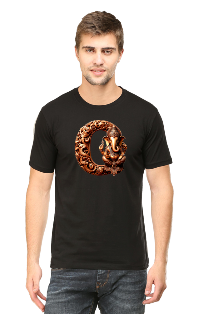 Stylish O Alphabet Ganesh Chaturthi Mens Tshirts