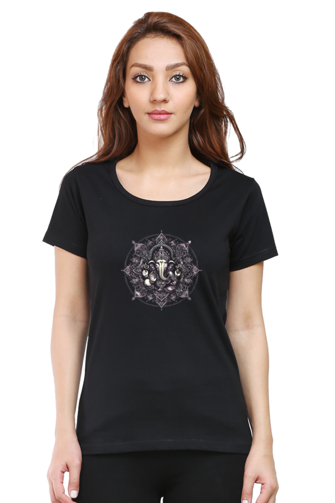 Lord Ganesha 4 Printed Ganesh Chaturthi Women T Shirts