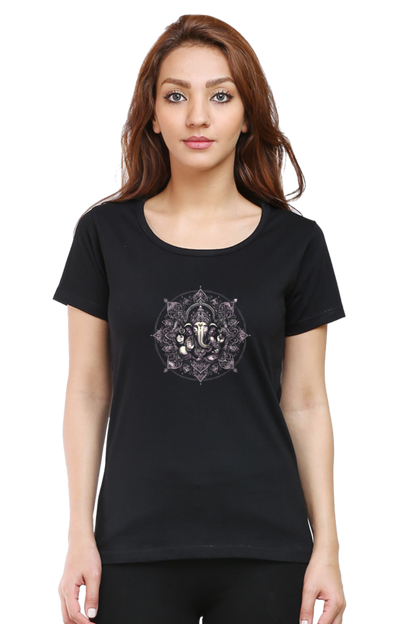 Lord Ganesha 4 Printed Ganesh Chaturthi Women T Shirts