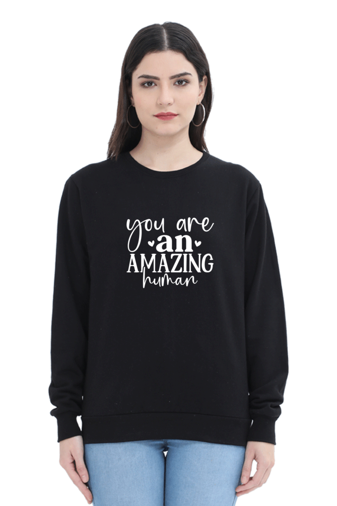 Women and Girl's Sweatshirt Black