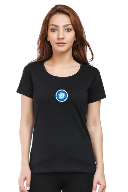 Ashoka Chakra Independence Day Women T Shirts