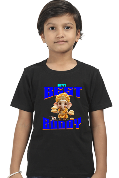 Bappa's Best Buddy Ganesh Chaturthi Boy's T Shirts