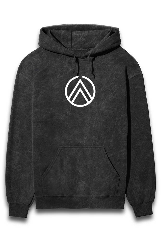 Acid Washed Unisex Hoodie 12 Black