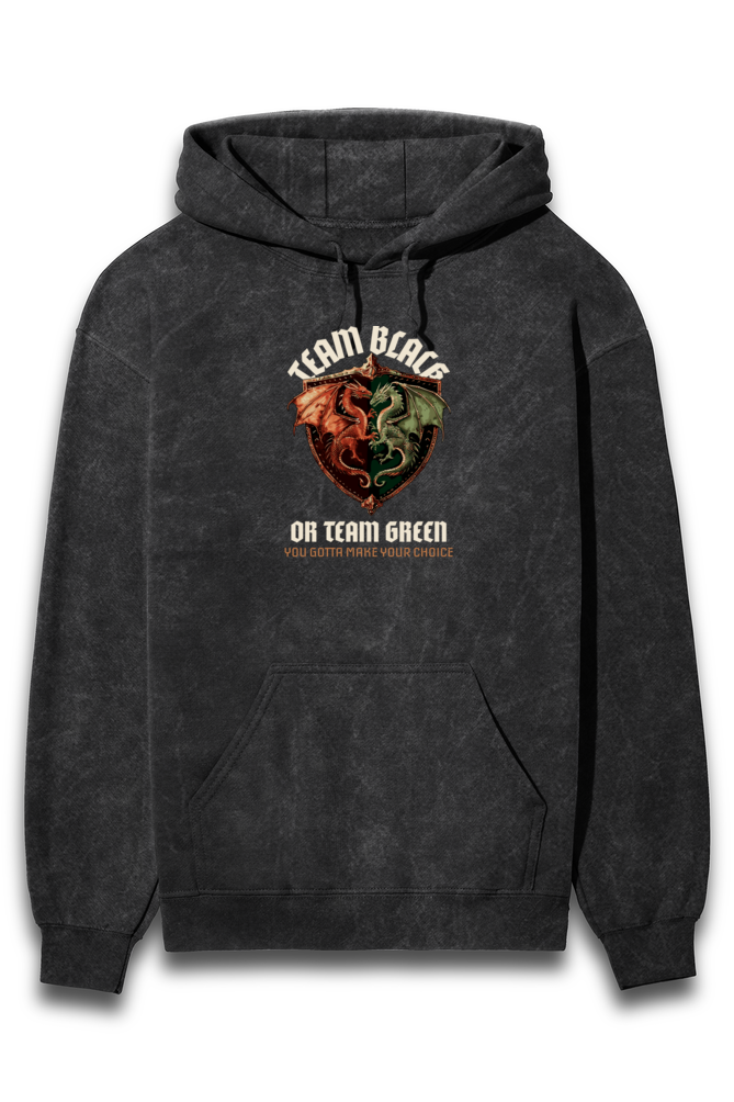 Acid Washed Unisex Hoodie 4 Black