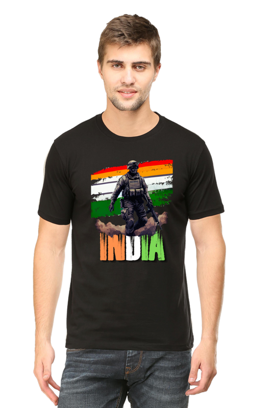 Patriotic Mens T Shirts Black