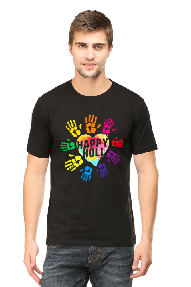 Heartfelt Holi: Colorful Love and Unity Black