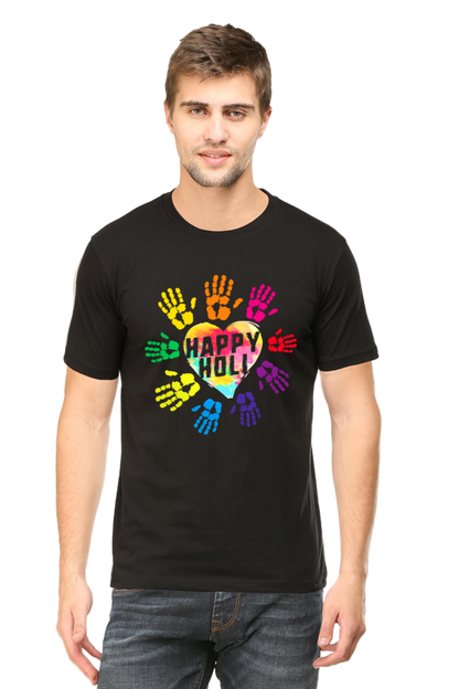 Heartfelt Holi: Colorful Love and Unity Black