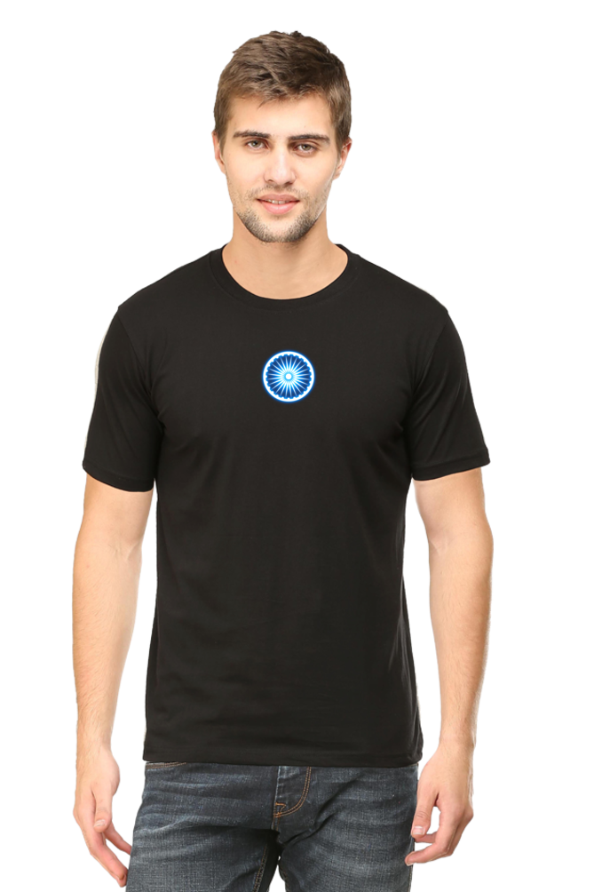 Ashoka Chakra Independence Day T Shirt Black