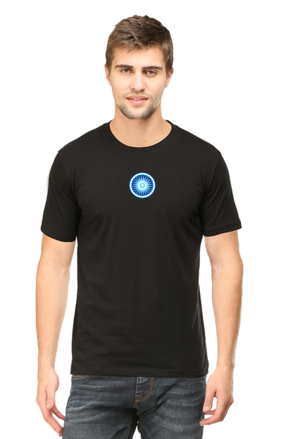 Ashoka Chakra Independence Day T Shirt Black