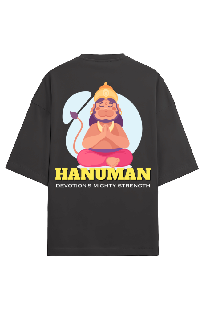 Hanuman Men's Oversized T Shirts Black