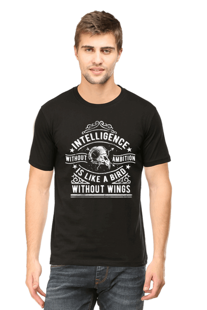 Intelligence Without Ambition Men's T Shirt Black