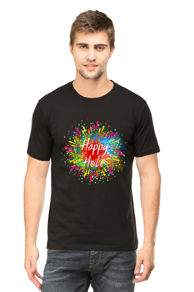 Holi Harmony: Vibrant Wishes of Joy Black