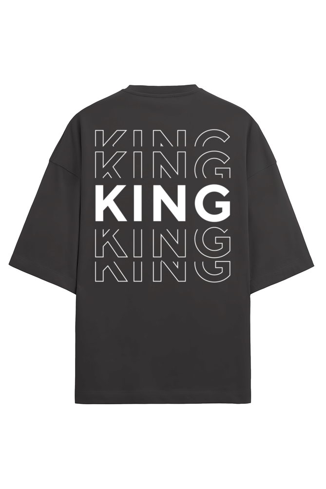 King Men's Oversized T Shirts Black