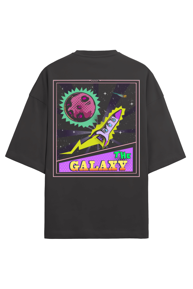 The Galaxy Men's Oversized T Shirts Black