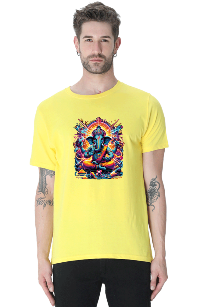 Lord Ganesha 1 Printed Ganesh Chaturthi Men's T Shirts