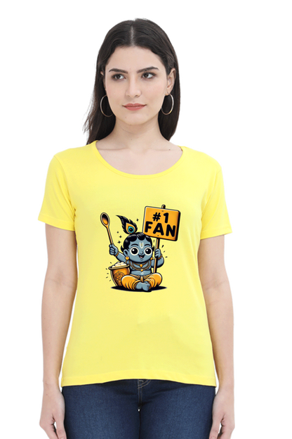 # 1 Fan Janmashtami Women T Shirts