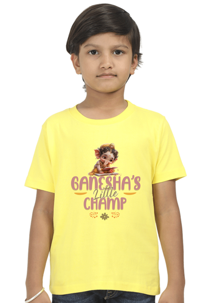 Ganesha's Little Champ Ganesh Chaturthi Boy's T Shirts