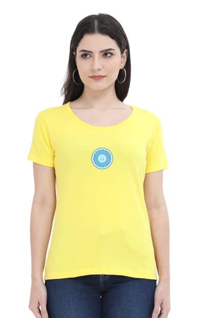 Ashoka Chakra Independence Day Women T Shirts