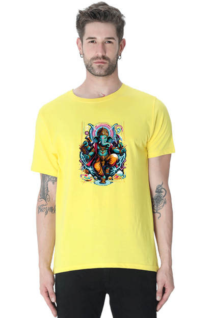 Lord Ganesha 2 Printed Ganesh Chaturthi Men's T Shirts