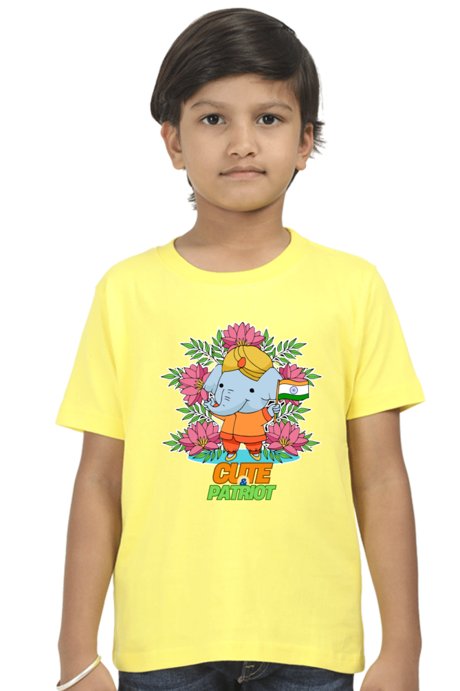 Patriotic T Shirts for Boys New Yellow