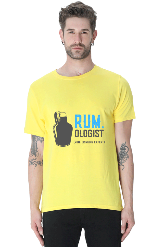 Rum - Ologist Men's T Shirt New Yellow