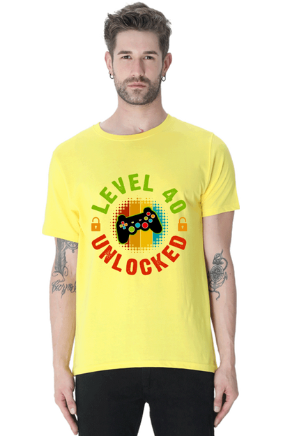 Level 04 Unlocked Men's T Shirt New Yellow