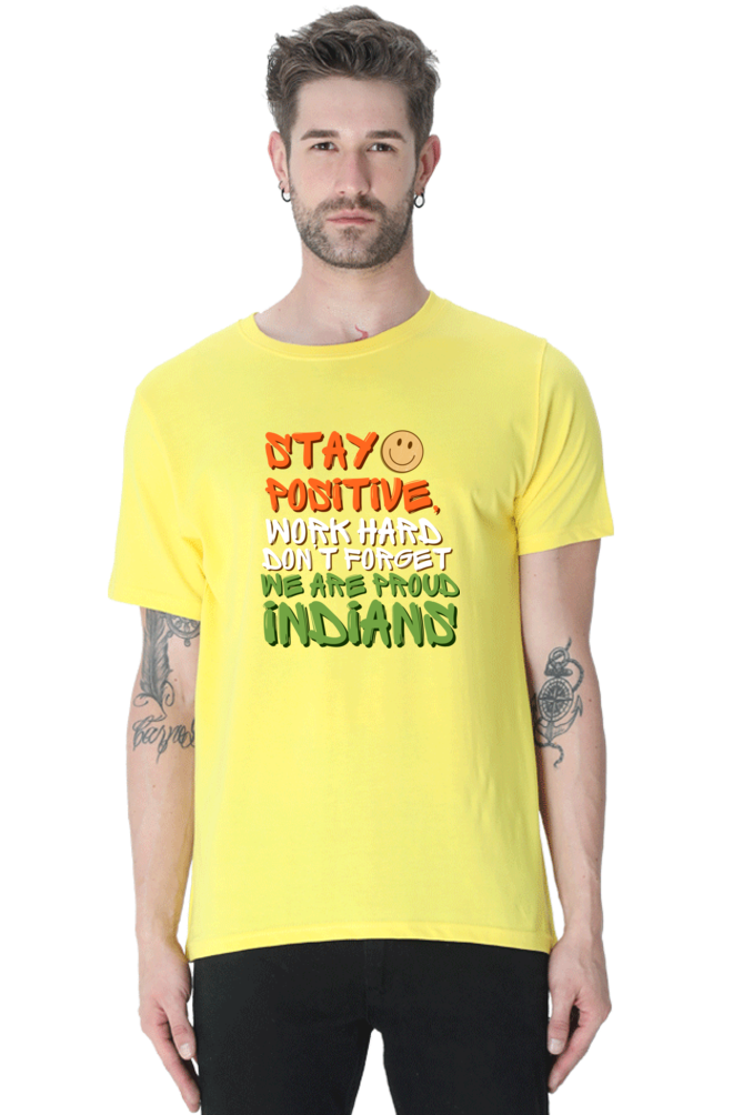 Patriotic Mens T Shirts New Yellow