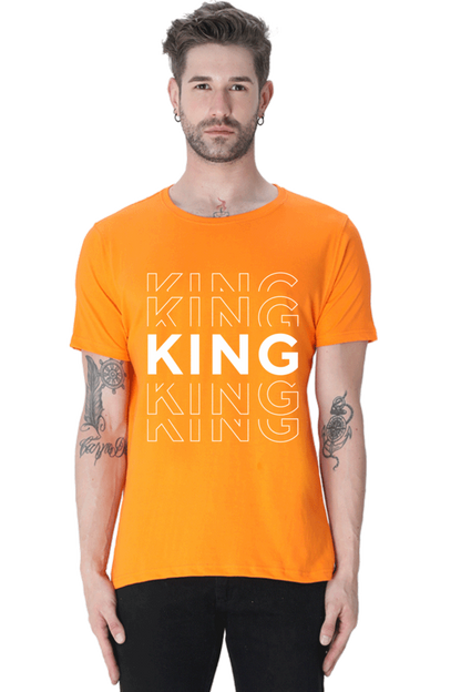 King Men's T Shirt Orange