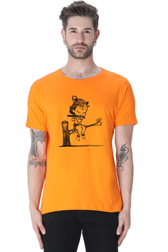 Little Krishna Janmashtami Men's T Shirts