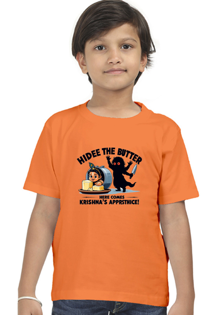 Hidee The Butter Janmashtami Boy's T Shirts