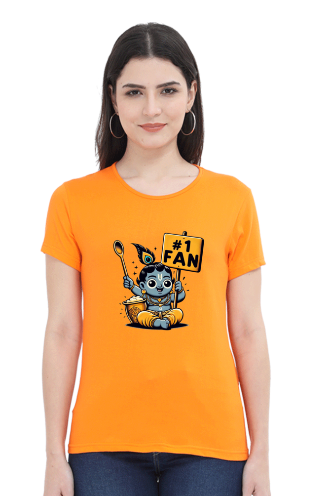 # 1 Fan Janmashtami Women T Shirts