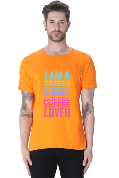 I Am A Coffee Lover Men's T Shirt Orange