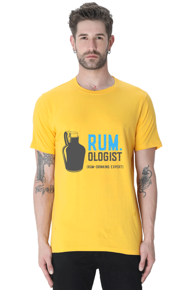 Rum - Ologist Men's T Shirt Golden Yellow