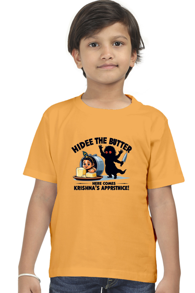 Hidee The Butter Janmashtami Boy's T Shirts