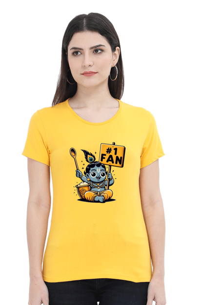 # 1 Fan Janmashtami Women T Shirts