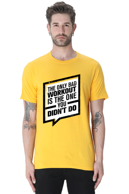 The Only Bad Workout Men's T Shirt Golden Yellow