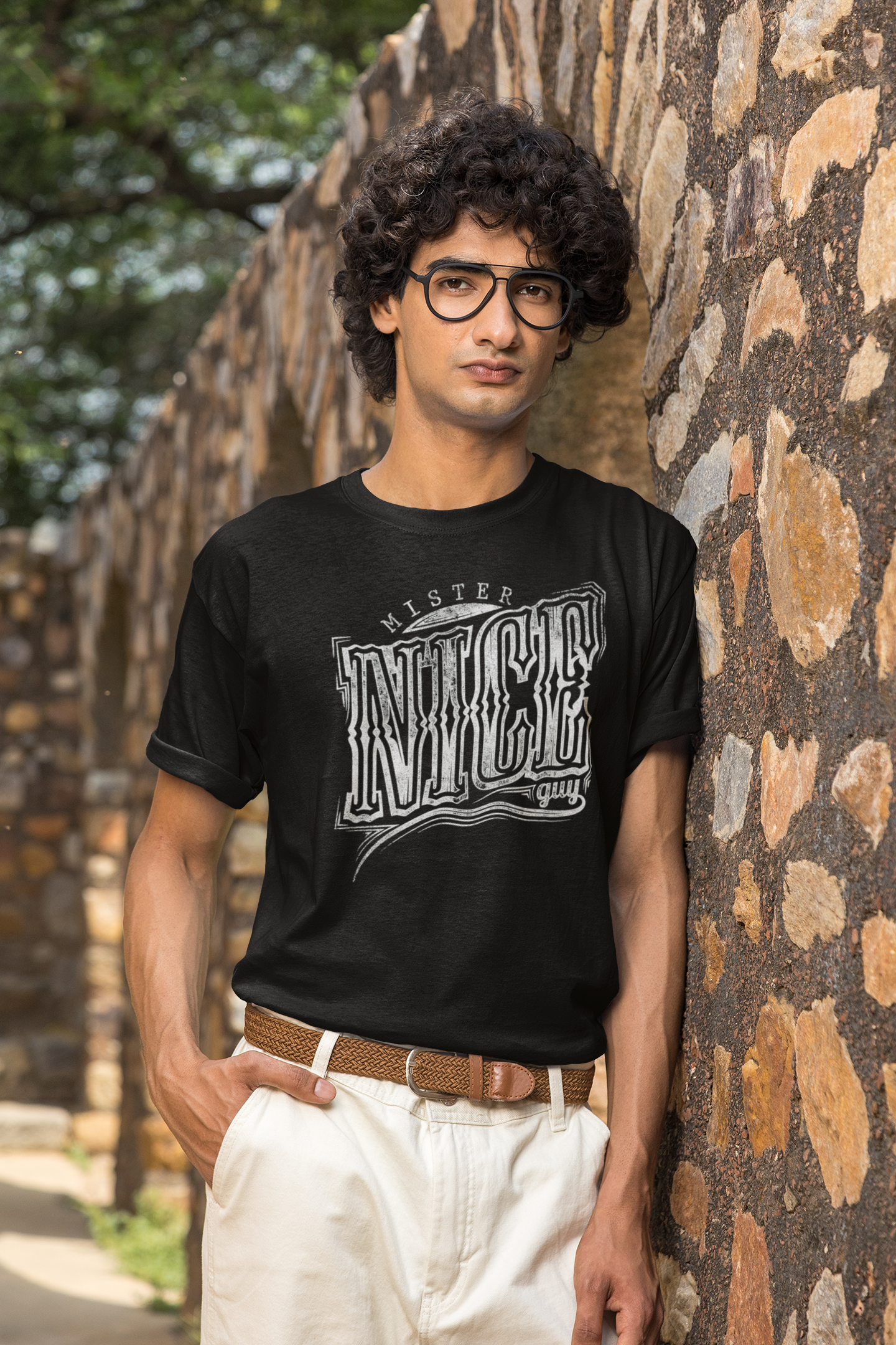 Nice Guy Men's T Shirts Black