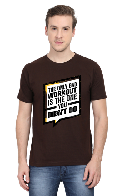 The Only Bad Workout Men's T Shirt Coffee Brown