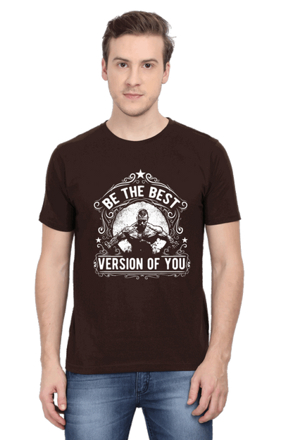 Be The Best Version Of You Men's T Shirt Coffee Brown