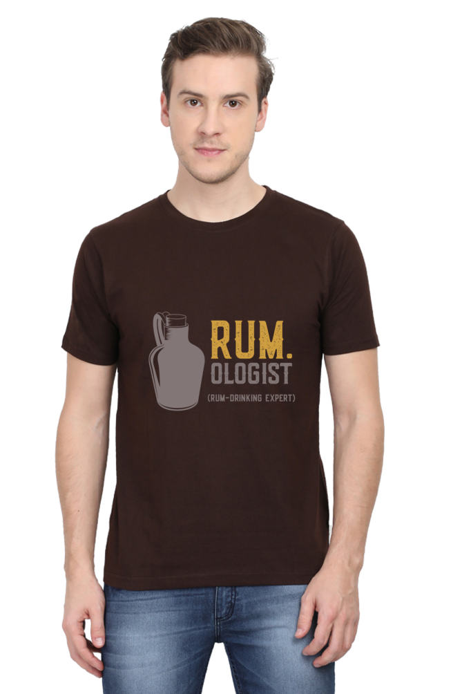 Rum - Ologist Men's T Shirt Coffee Brown