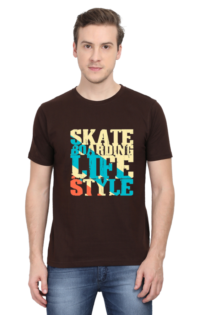 Skate Boarding Life Style Coffee Brown