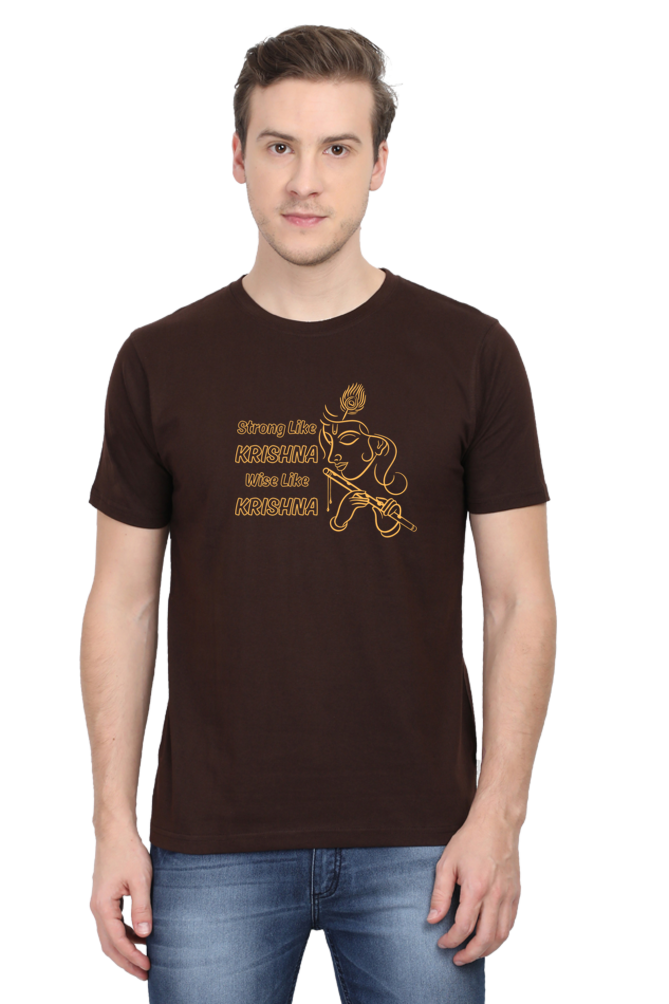 Strong Like Krishna Janmashtami Men's T Shirts